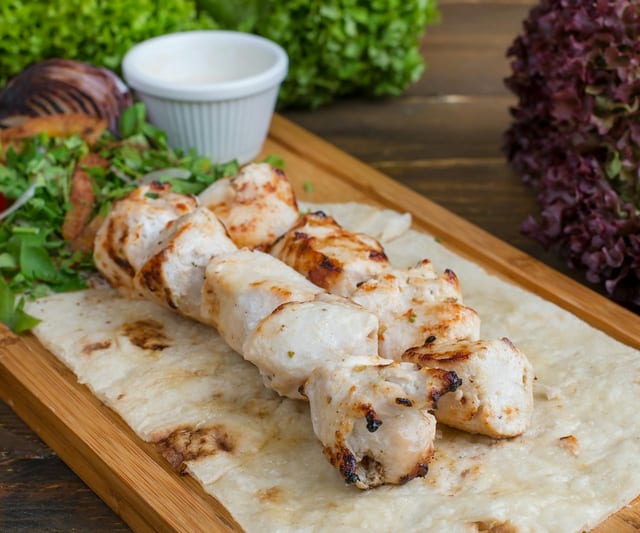 Chicken Malai Kebab.