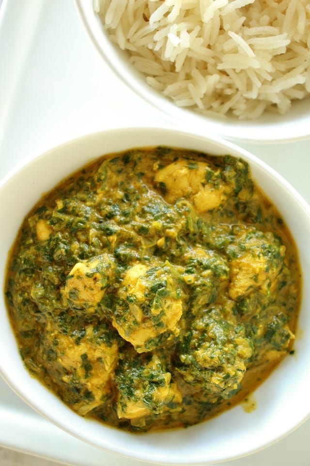 Chicken Tikka Saag.